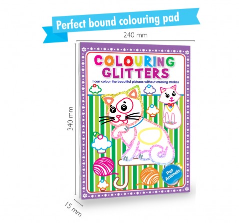 Hellofriend Books Cat Colouring Glitters and Activity Board Book Multicolor 5Y+