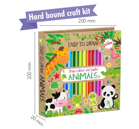 Hellofriend Books Craft Kit Easy to Draw Hard Cover Multicolor 4Y+