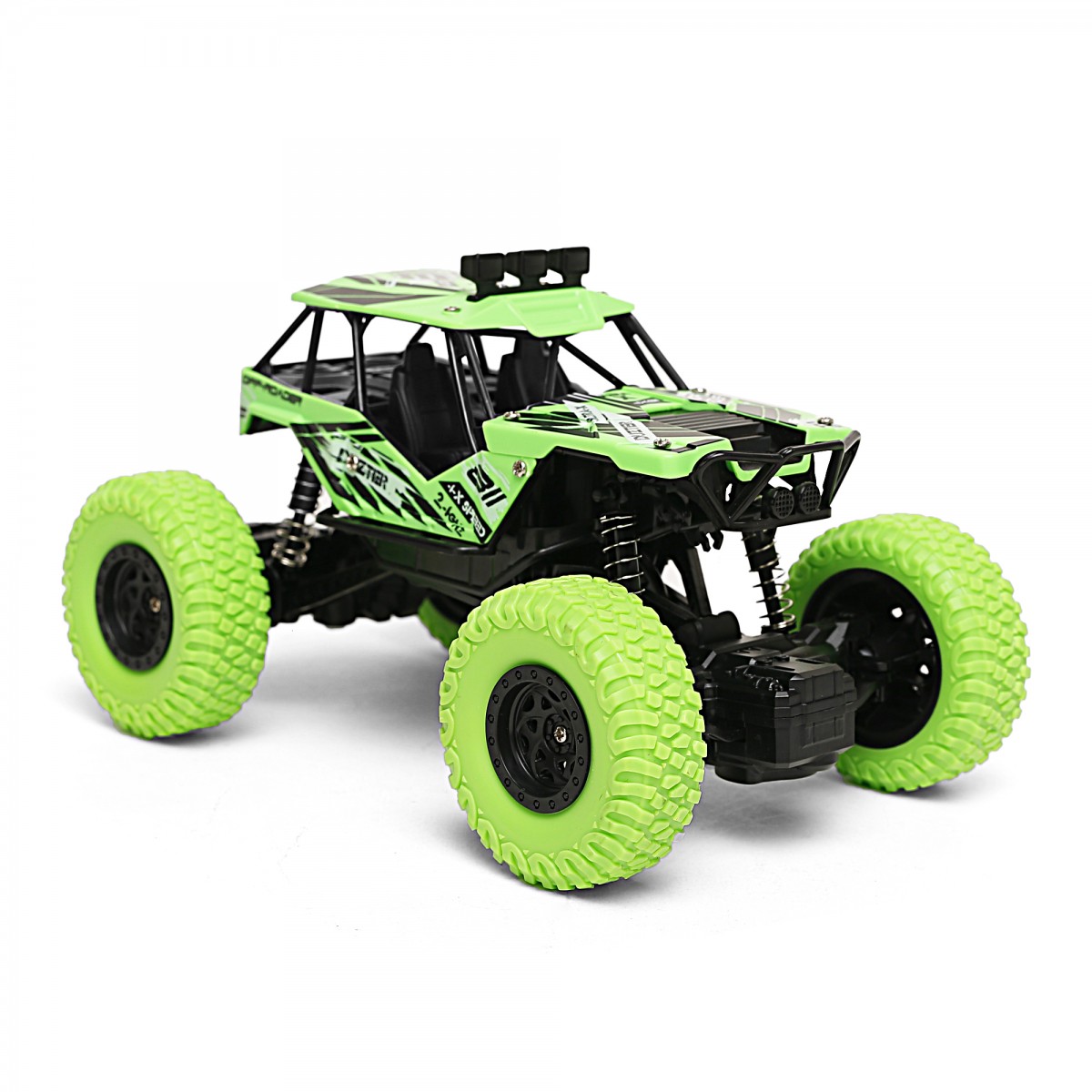 Ralleyz 1:20 Off Road Rc Car With 2.4 Ghz Remote Control 3.7V Rechargeable Battery Green 4Y+