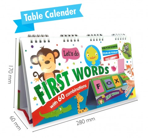 Hellofriend Books First Words Fun Calender Hard Cover Multicolor 3Y+