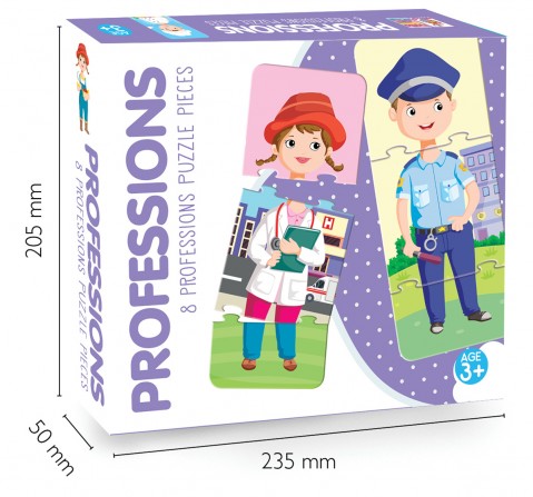 Hellofriend Books Professions Puzzle Hard Cover Box Multicolor 4Y+