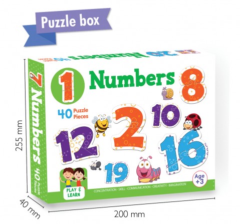 Hellofriend Books Numbers Puzzle Box Hard Cover Box Multicolor 4Y+