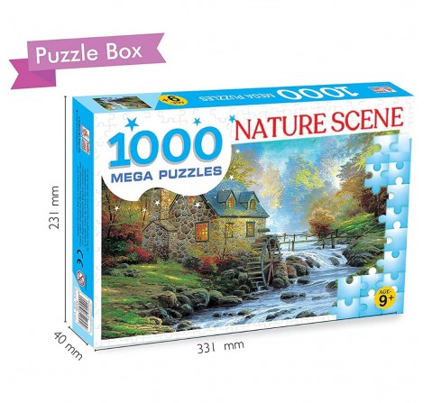 Hellofriend Books 1000 Pieces Nature Scene Puzzle Box Hard Cover Box Multicolor 5Y+