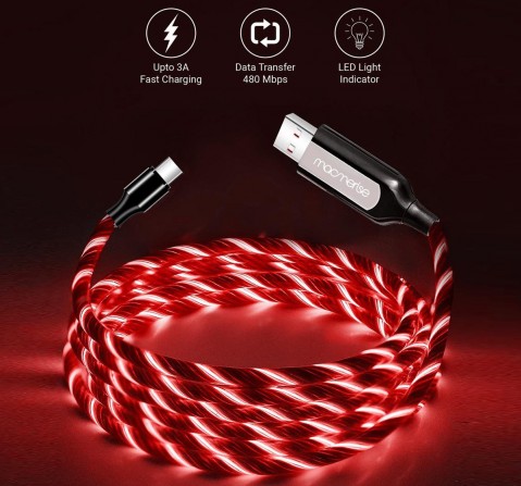 Macmerise Illume Red USB Cables Multicolor 12Y+