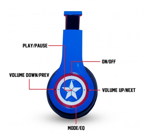 Macmerise Cap Am Avenger Headphones Multicolor 12Y+