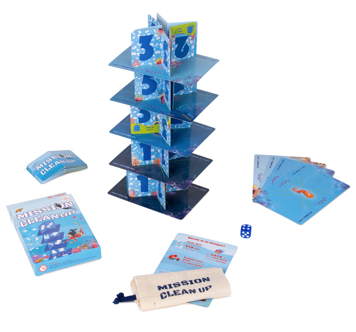 Trunk Works Mission Clean Up Card Game for kids 6Y+, Multicolour