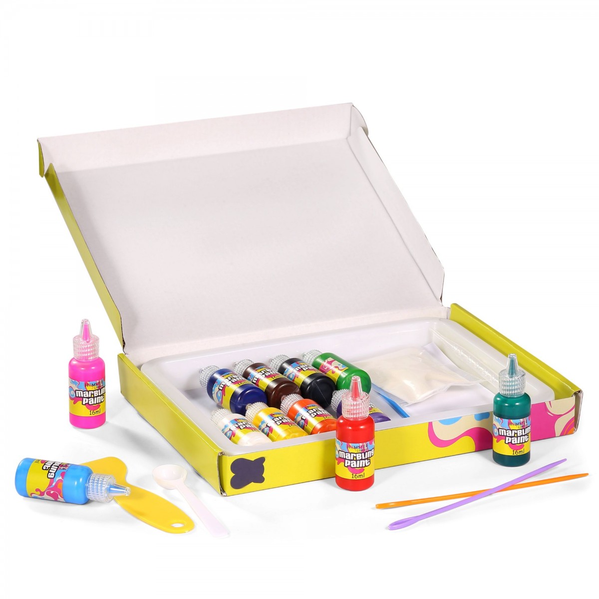 Marbelling Kit Art For Kids By Hamster London, Arts and Crafts for Girls & Boys, Craft Activities For Kids, Multicolour, 3Y+