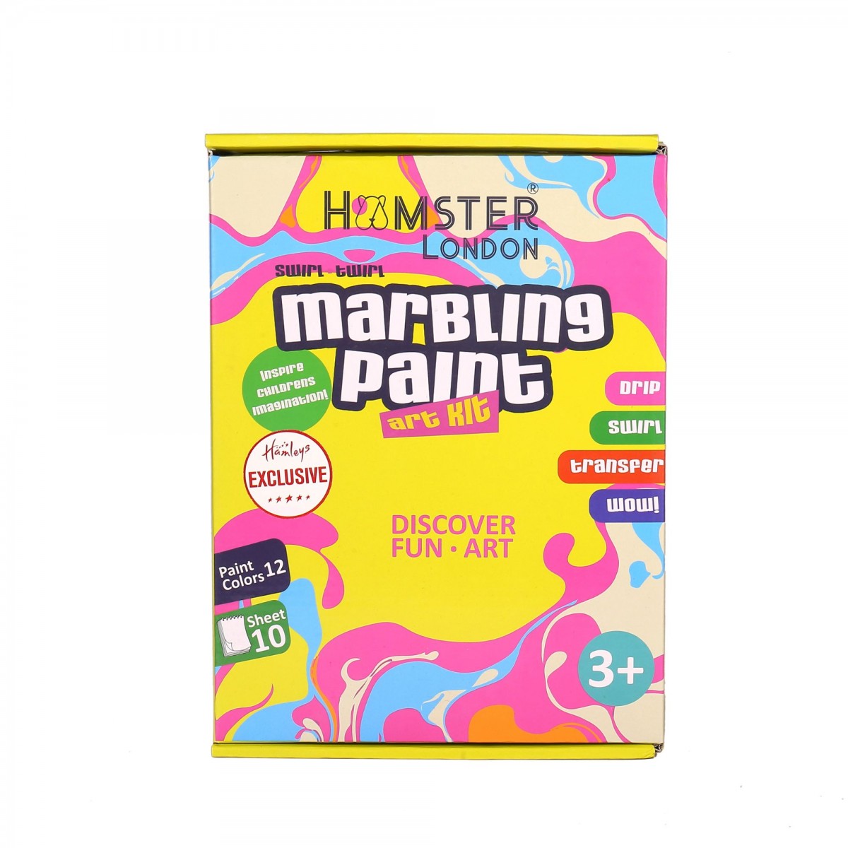 Marbelling Kit Art For Kids By Hamster London, Arts and Crafts for Girls & Boys, Craft Activities For Kids, Multicolour, 3Y+