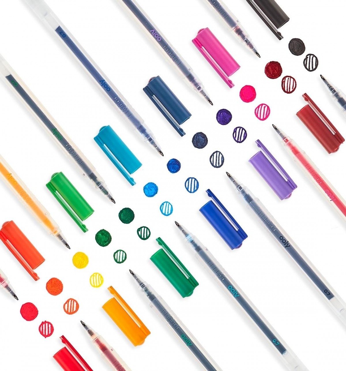 OOLY Color Luxe Colored Gel Pens Set of 12 colourful 6Y+