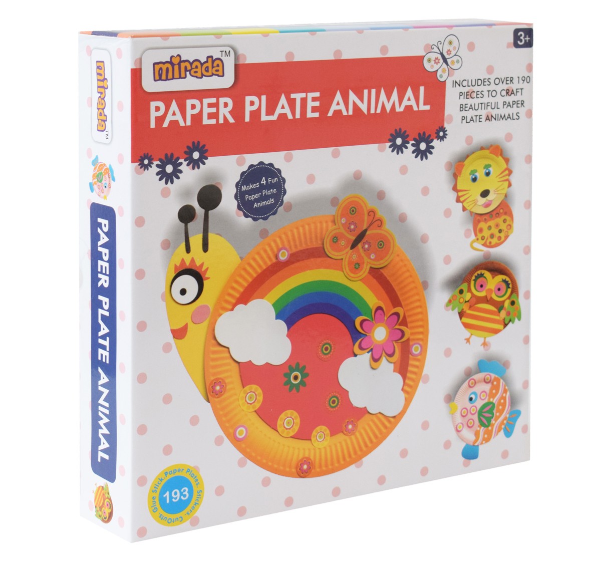 Paper Plate Art Kit Toy by Mirada for Kids of Age 2 Years & Above, Fun Preschool Classroom Activity Project for Boy & Girl