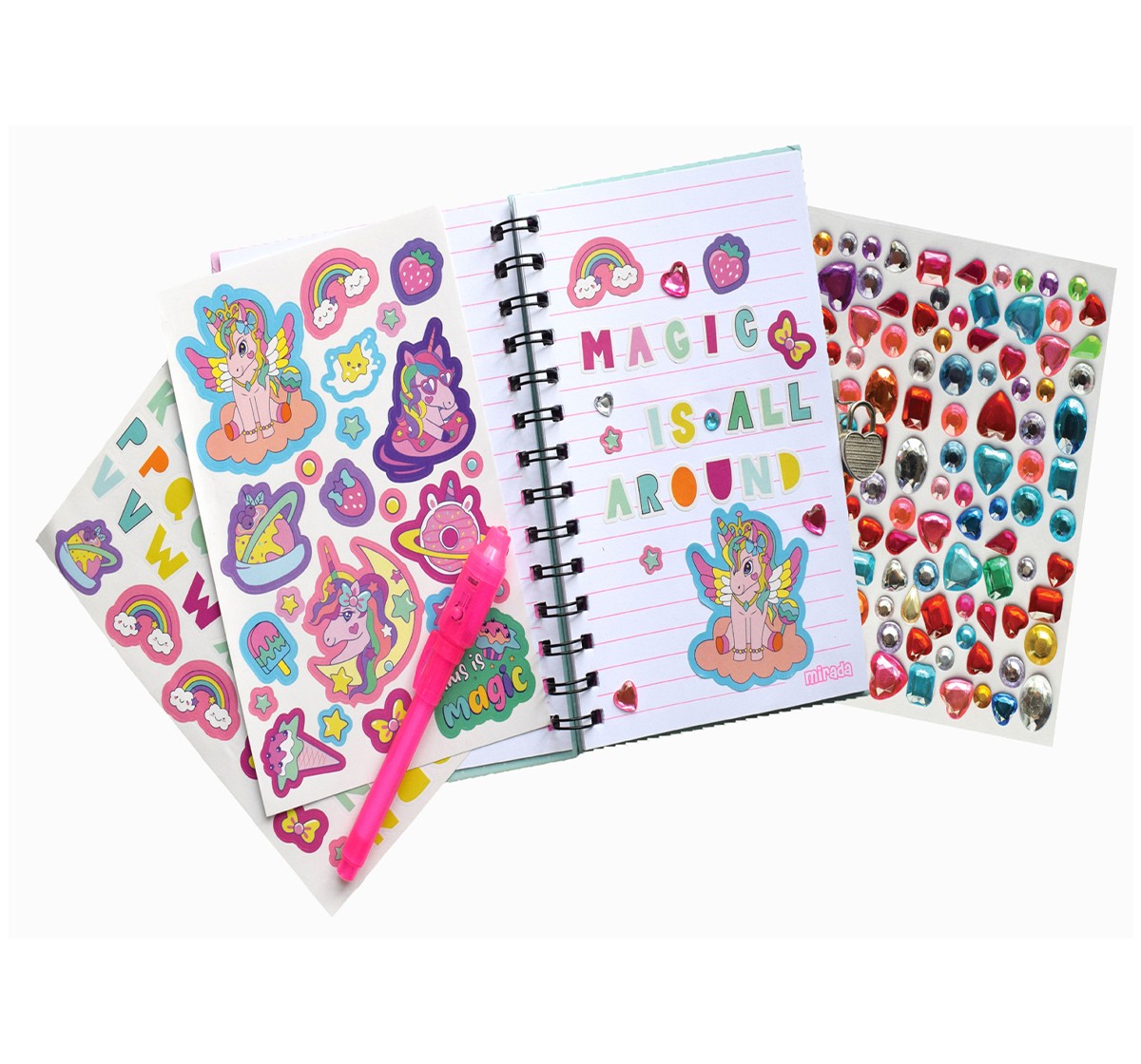 Mirada Art & Craft My Secret Unicorn Diary, Ideal Gift for Girls, 6Y+, Multicolour