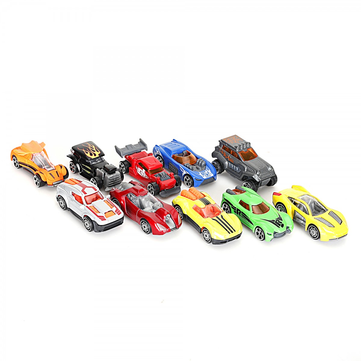 Ralleyz Pro Firefleet Street Machines Die Cast Toy Cars for Kids, Pack of 10, 3Y+