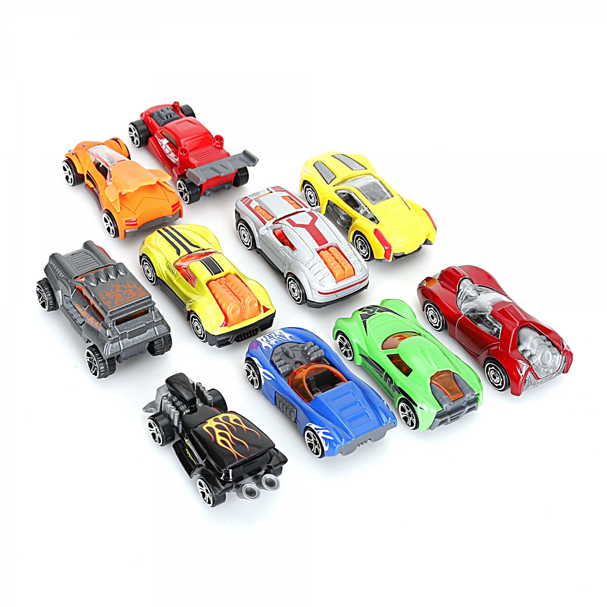 Ralleyz Pro Firefleet Street Machines Die Cast Toy Cars for Kids, Pack of 10, 3Y+