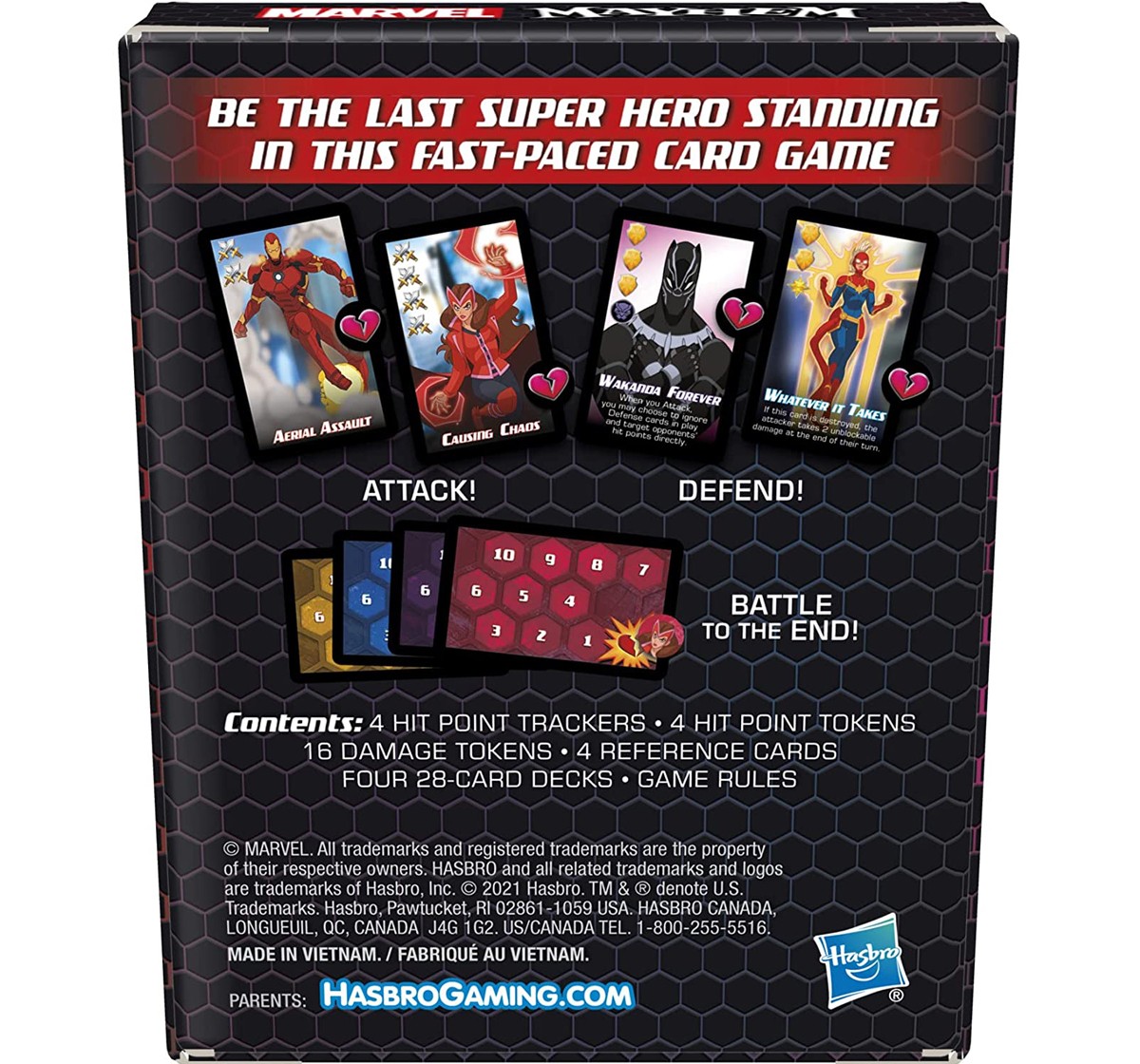 Hasbro Gaming Marvel Mayhem Marvel Super Heroes Game Multicolour 8Y+