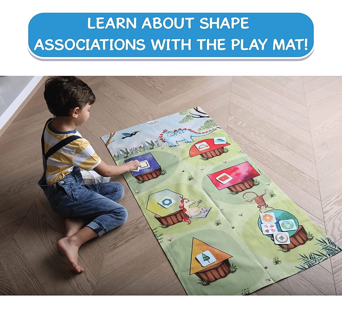Skillmatics Garden of Shapes Board Game for kids 3Y+, Muliticolour