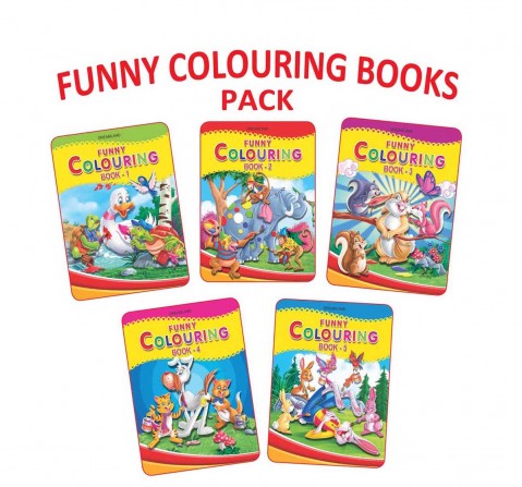 Dreamland Paperback Funny Colouring Book for Kids 3Y+, Multicolour