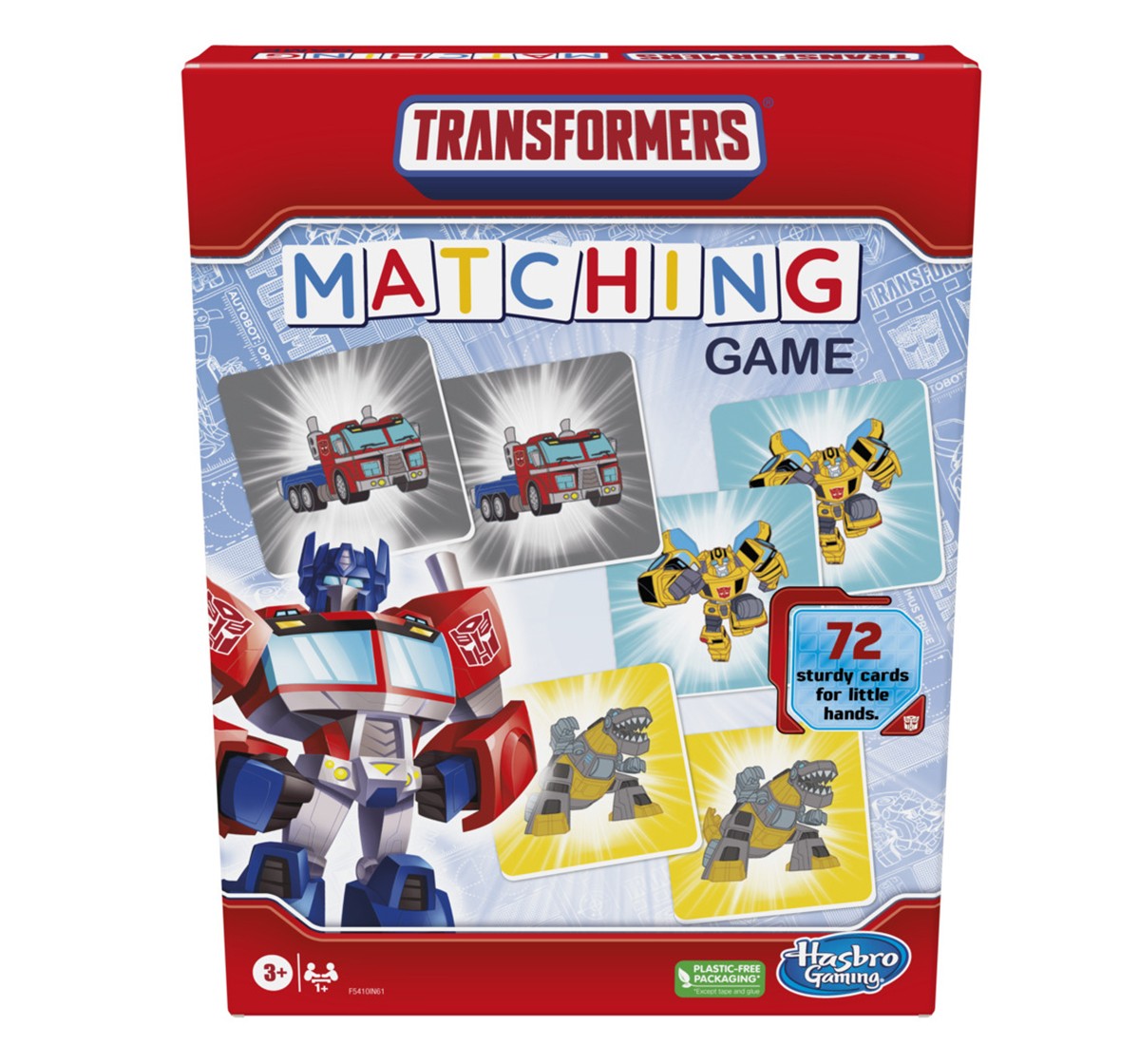 Hasbro Gaming Transformers Matching Game for Kids, Fun Preschool Game, Multicolor, 3Y+