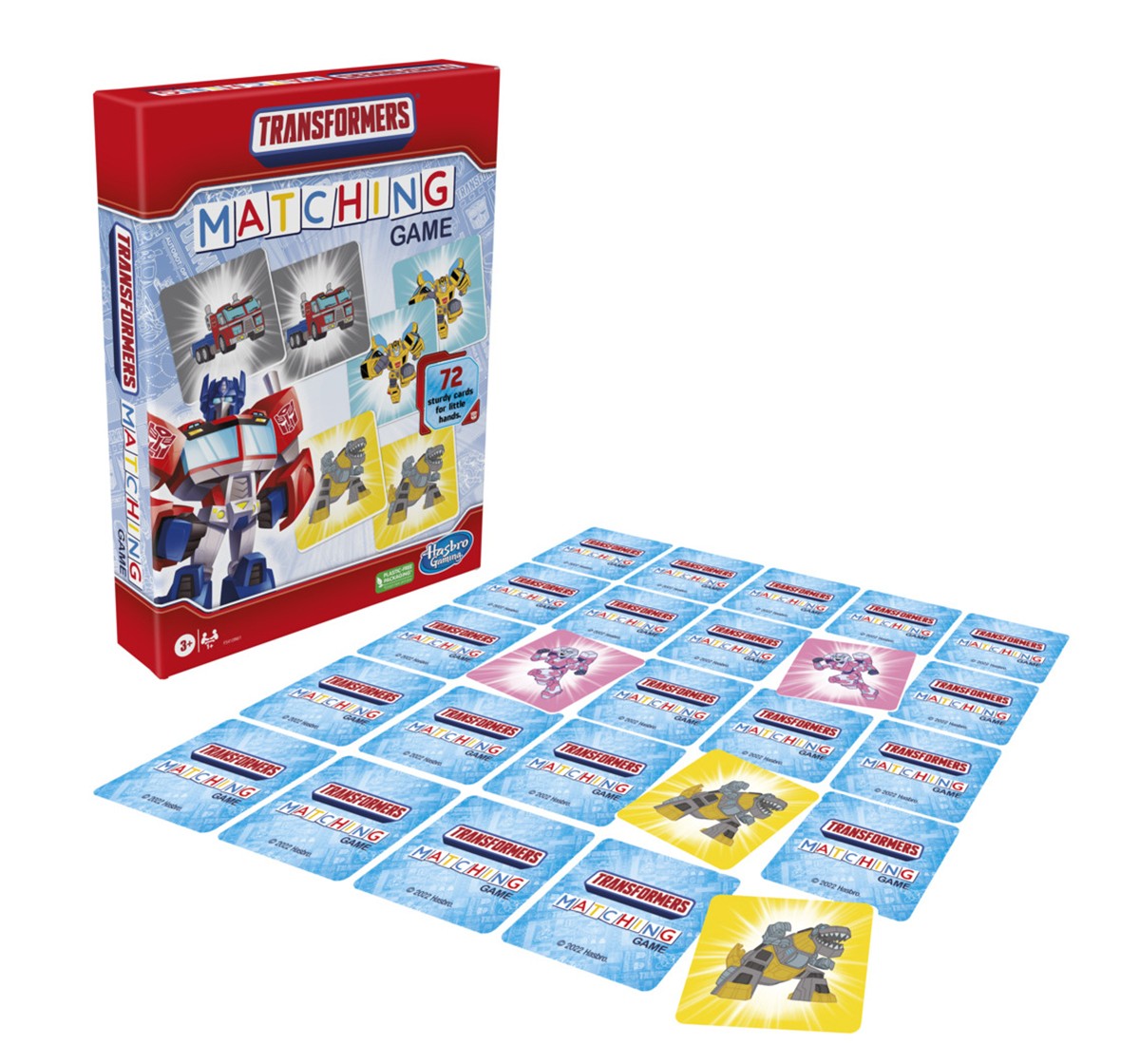 Hasbro Gaming Transformers Matching Game for Kids, Fun Preschool Game, Multicolor, 3Y+