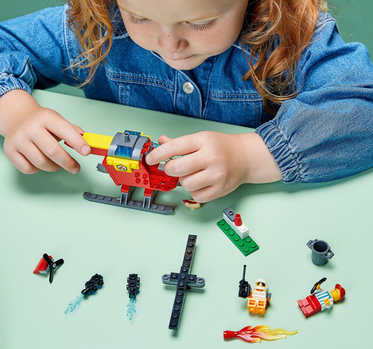 Lego 60318 Fire Helicopter Building Blocks Multicolour 4Y+