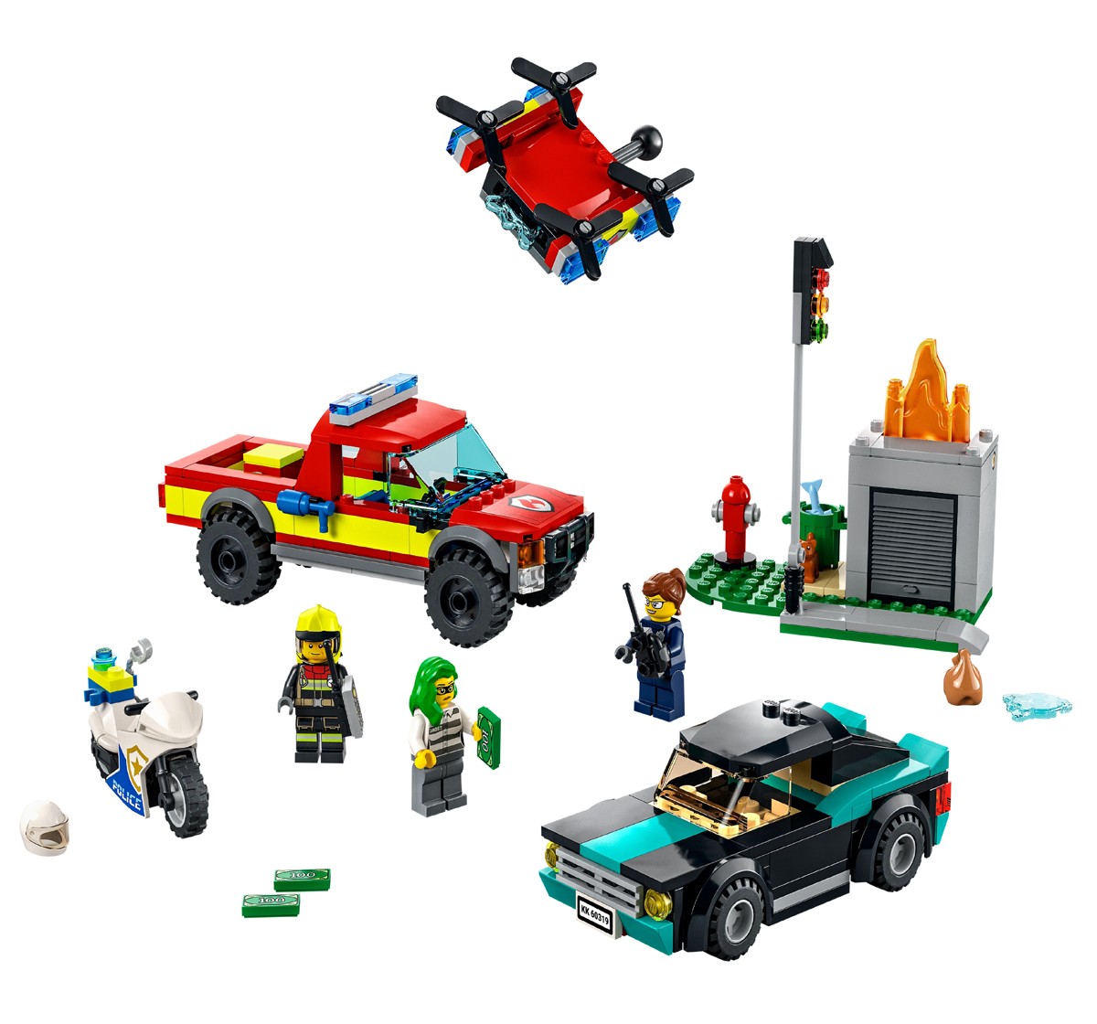 Lego 60319 Fire Rescue Building Blocks Multicolour 5Y+