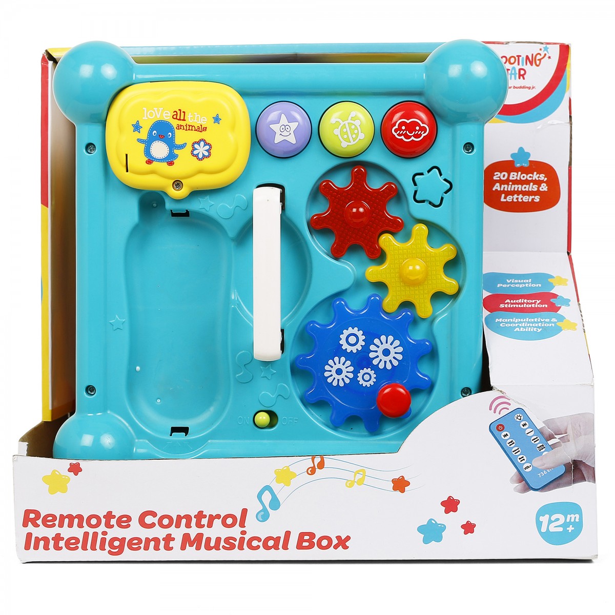 Shooting Star Remote Control Intelligent Musical Box, Multicolour, 12M+