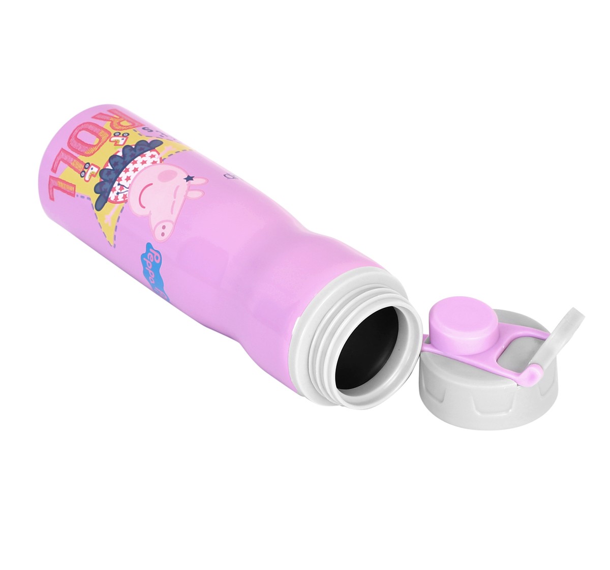 Youp Stainless Steel Peppa Pig Kids Water Bottle Tuktuk Multicolour 3Y+ Assorted 