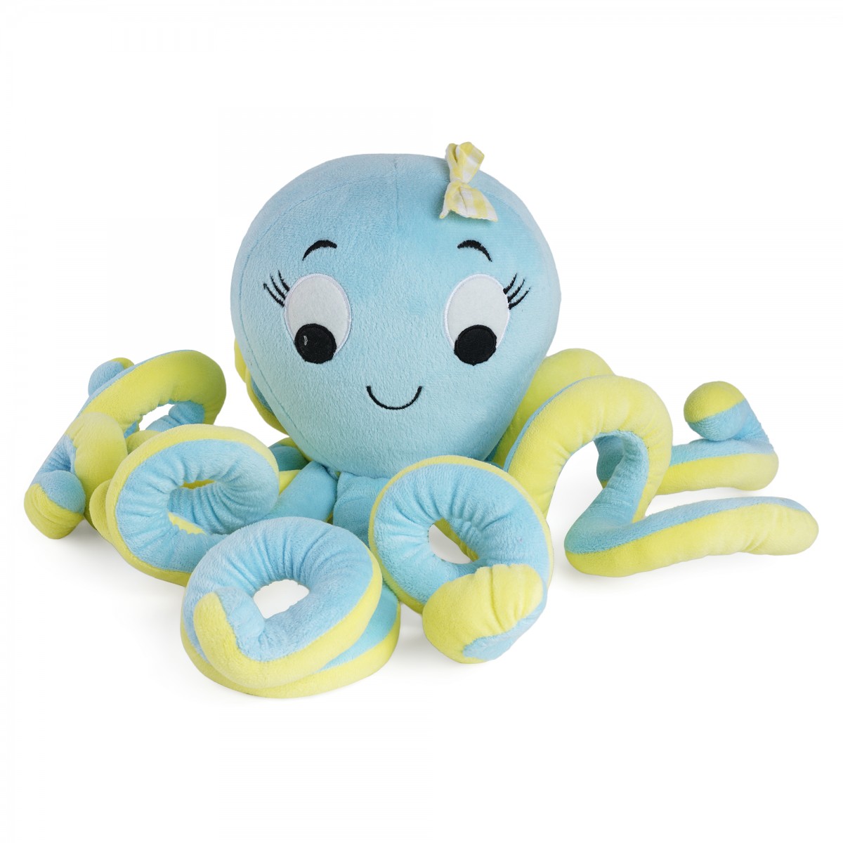 Huggable Cuddly Octopus Stuffed Toy By Fuzzbuzz, Soft Toys for Kids, Cute Plushies Blue, For Kids Of Age 2 Years & Above