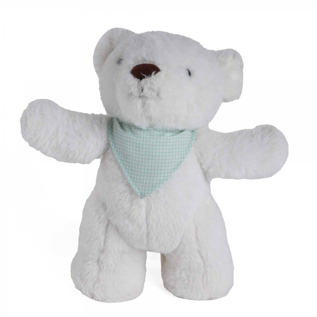 Huggable Cuddly Standing Bear Stuffed Toy By Fuzzbuzz, Soft Toys for Kids, Cute Plushies White, For Kids Of Age 2 Years & Above