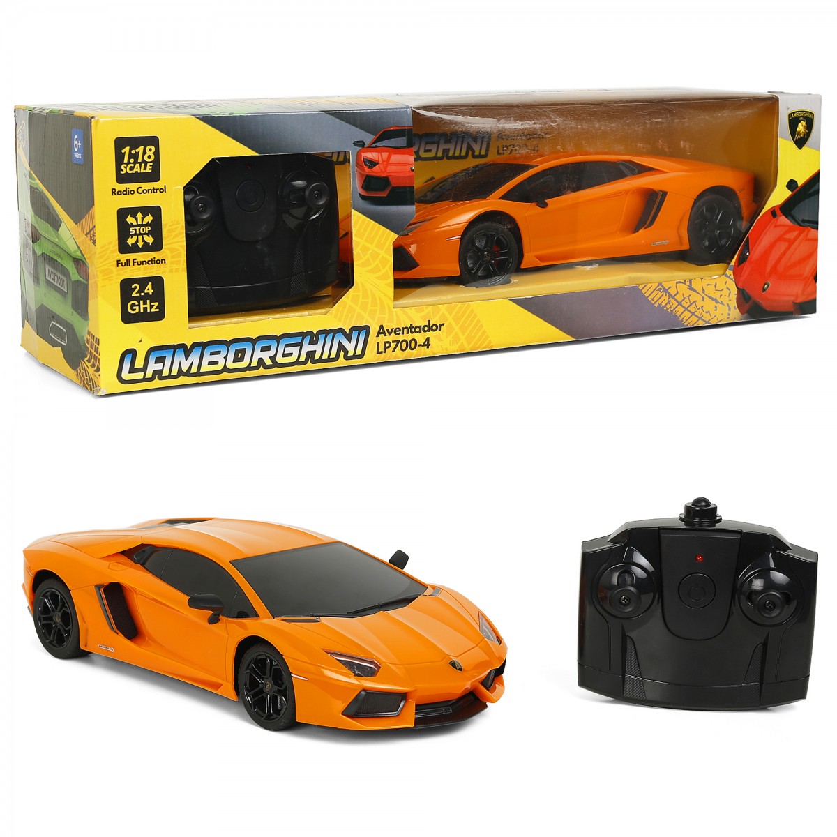 Ralleys Lamborghini Aventador LP700-4 Remote Control Car for Kids, 6Y+, Orange