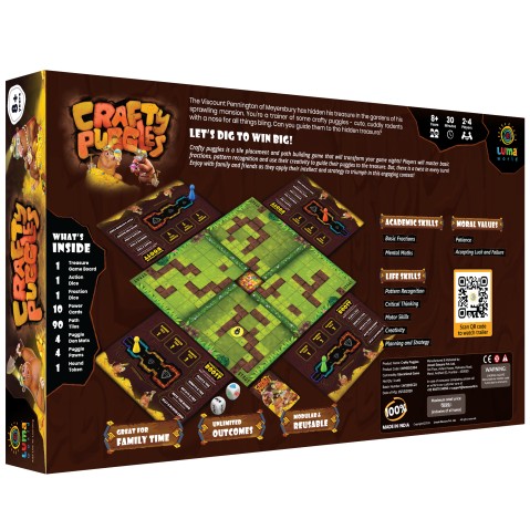 Luma World Crafty Puggles: A Path Building Educational Board Game Multicolour 8Y+
