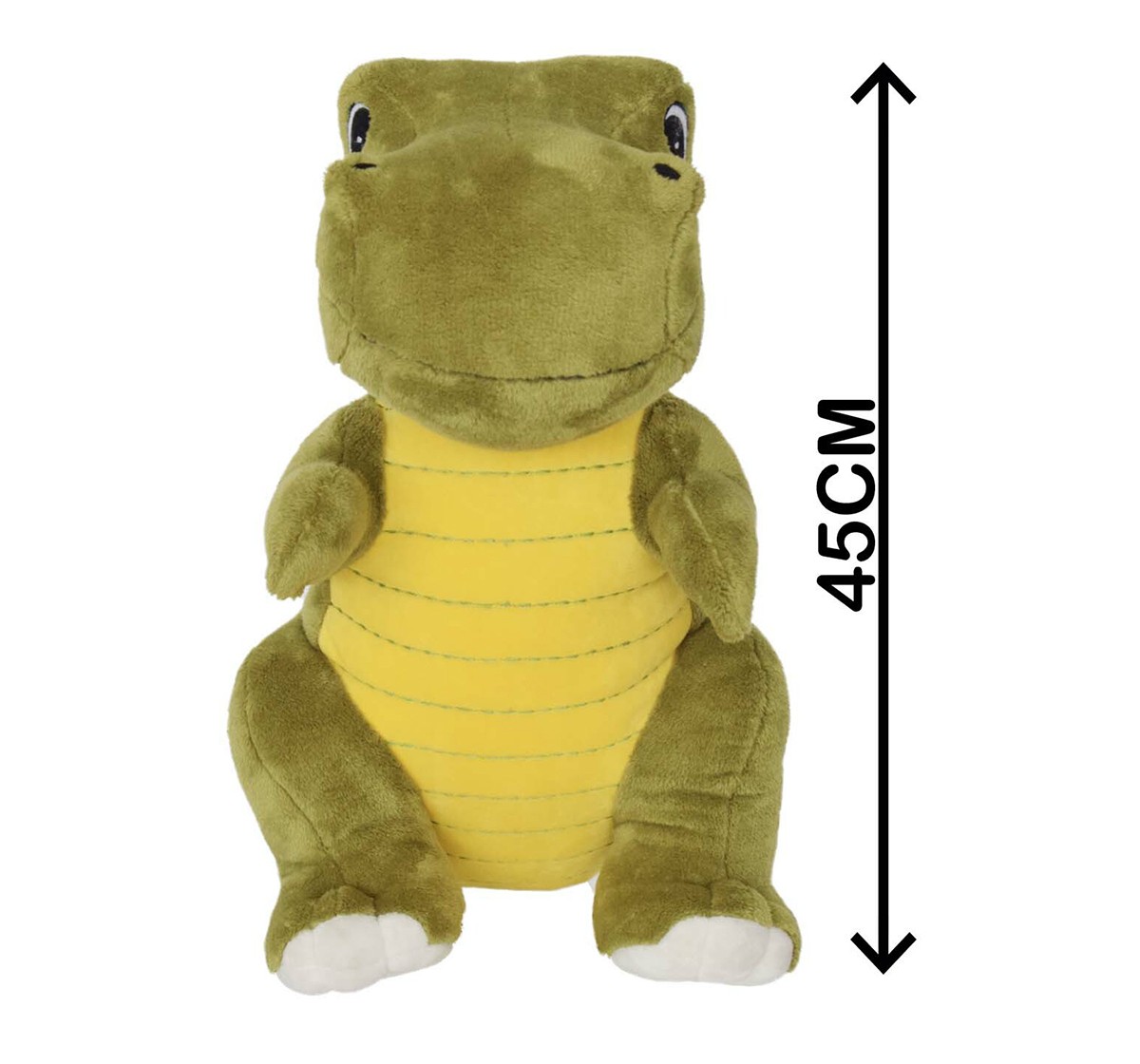 Mirada Plush Stuffed Green Dinosaur Soft Toy, 45cm, 3Y+, Green