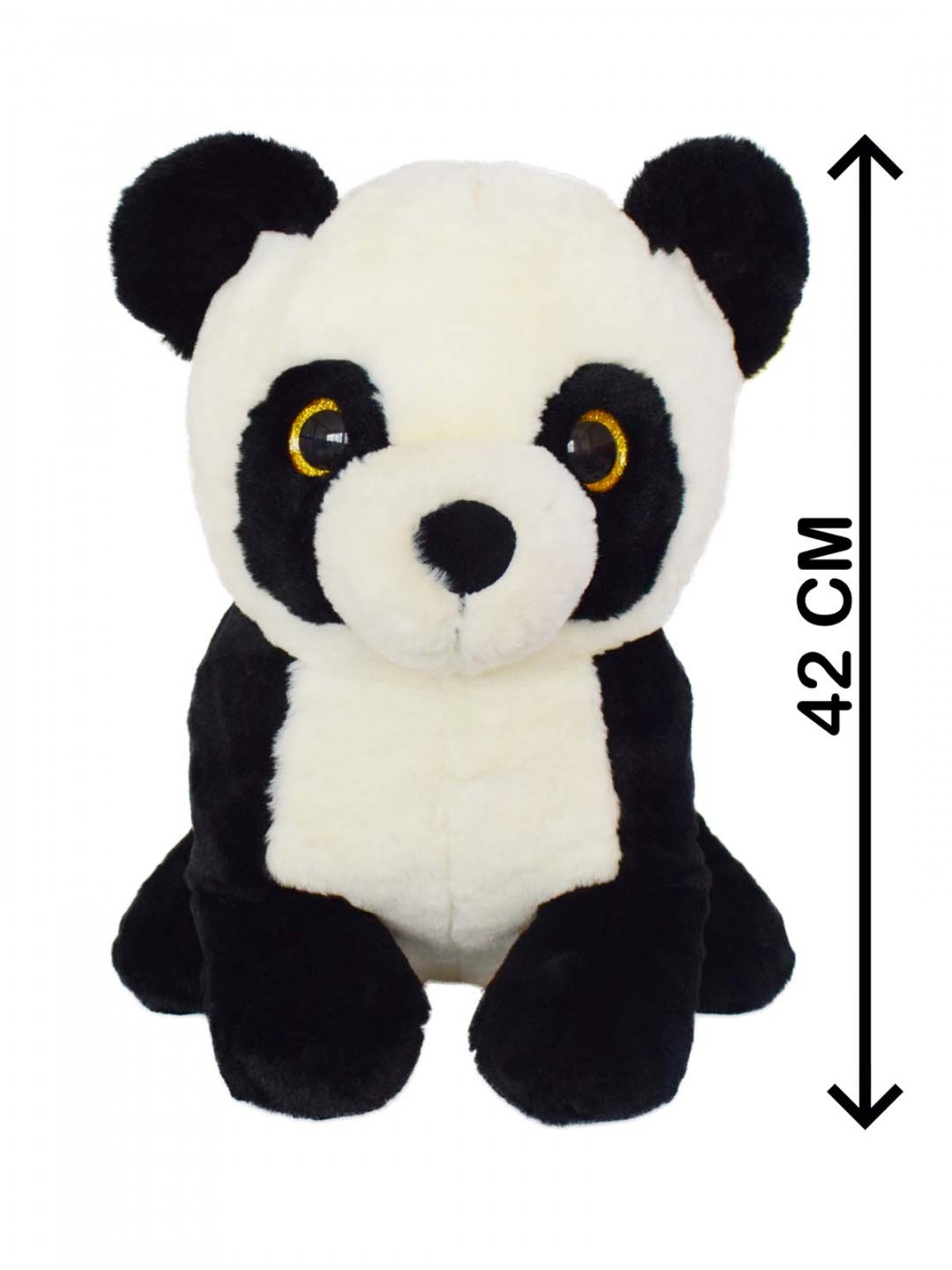 Cute Stuffed Supersoft Plush Panda Soft Toy By Mirada, 42Cm, Black