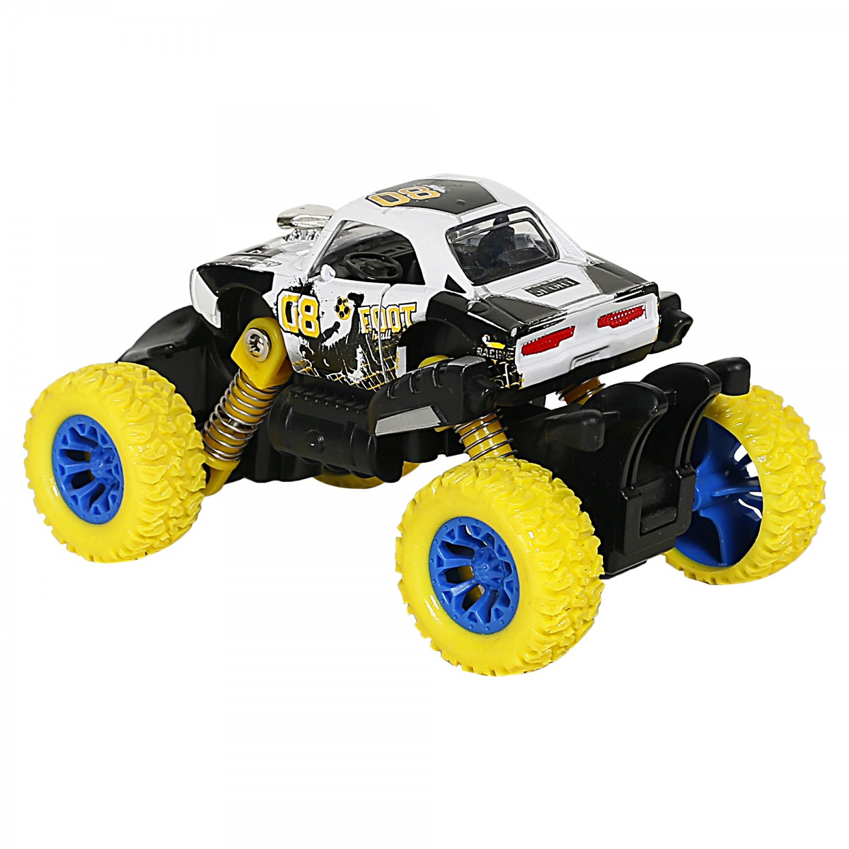 Ralleyz Pull Back Diecast Monster Car for Kids, Multicolour, 3Y+