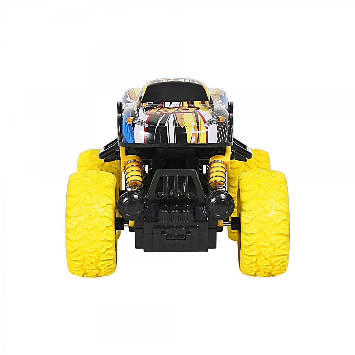 Ralleyz Pull Back Monster Car for Kids, 3Y+, Yellow