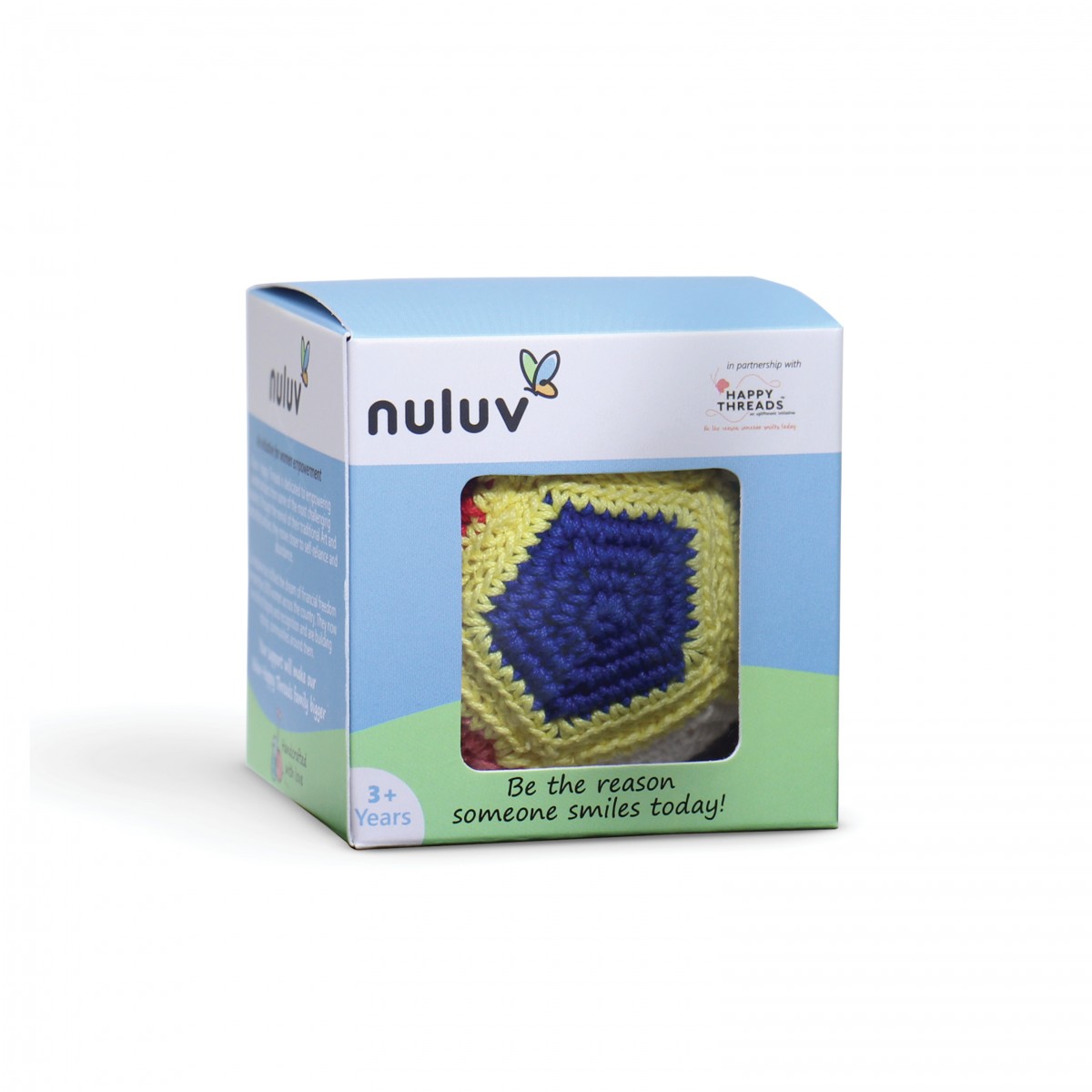 Nuluv Happy Threads Small Yellow Ball  Multicolour 3M+