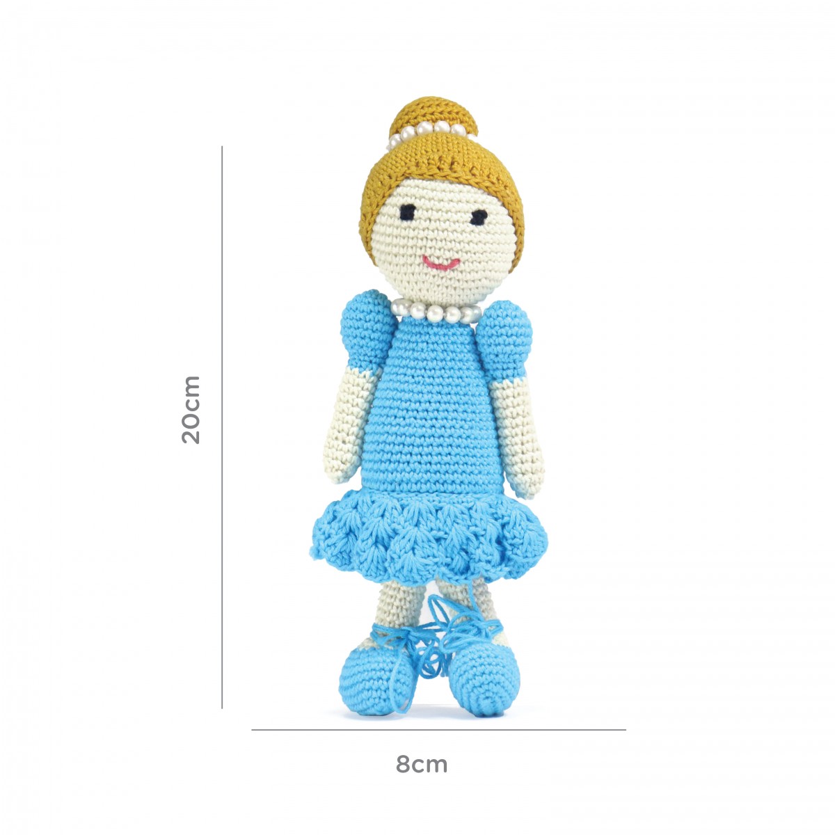 Nuluv Happy Threads Necklace Doll Blue 3Y+