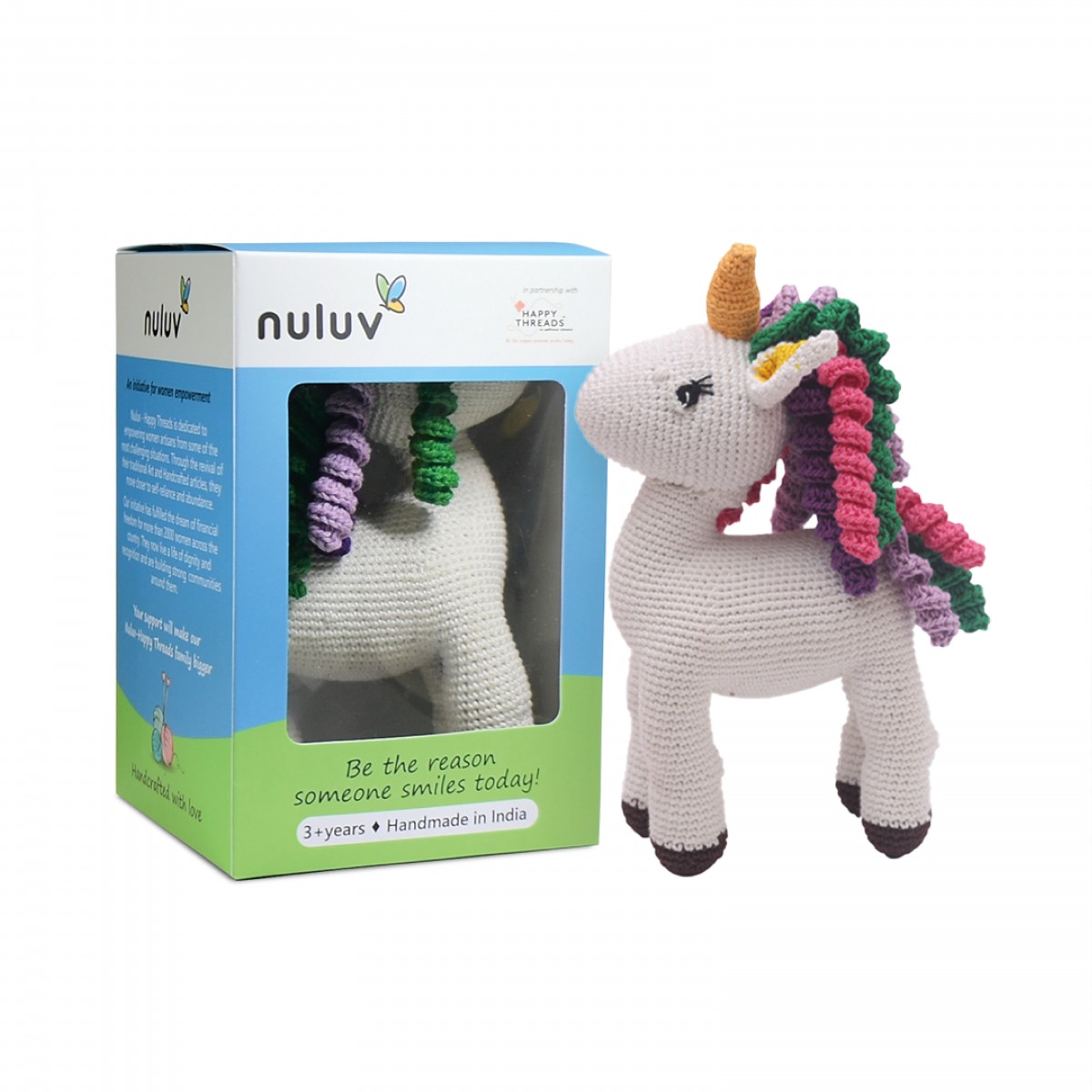 Nuluv Happy Threads Spectral Unicorn Multicolour 3Y+