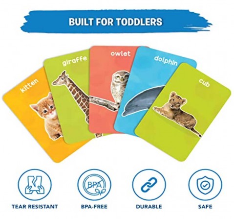Skillmatics Animals Number Their Babies Flash Card Game for Kids 18M+, Multicolour