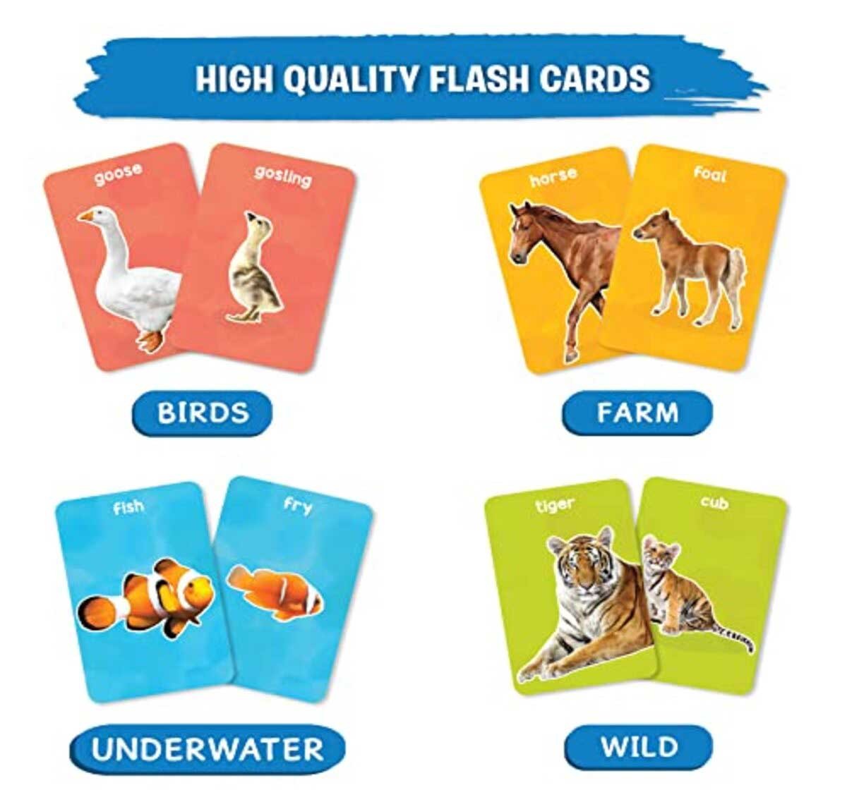Skillmatics Animals Number Their Babies Flash Card Game for Kids 18M+, Multicolour