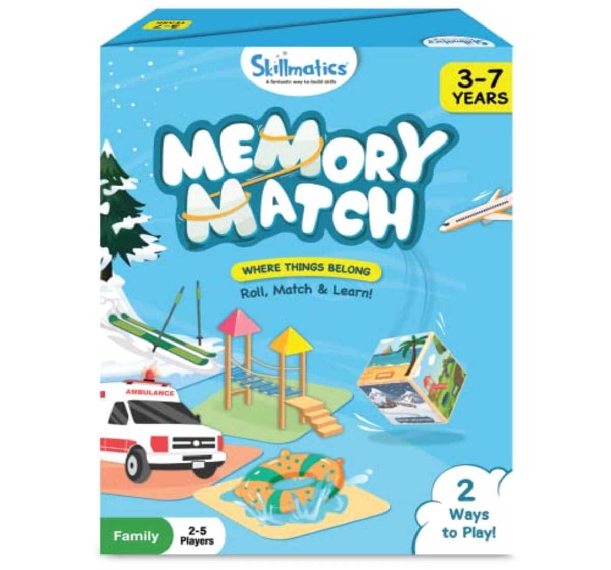 Skillmatics Memory for Where Things Belong Board Game for Kids 3Y+, Multicolour