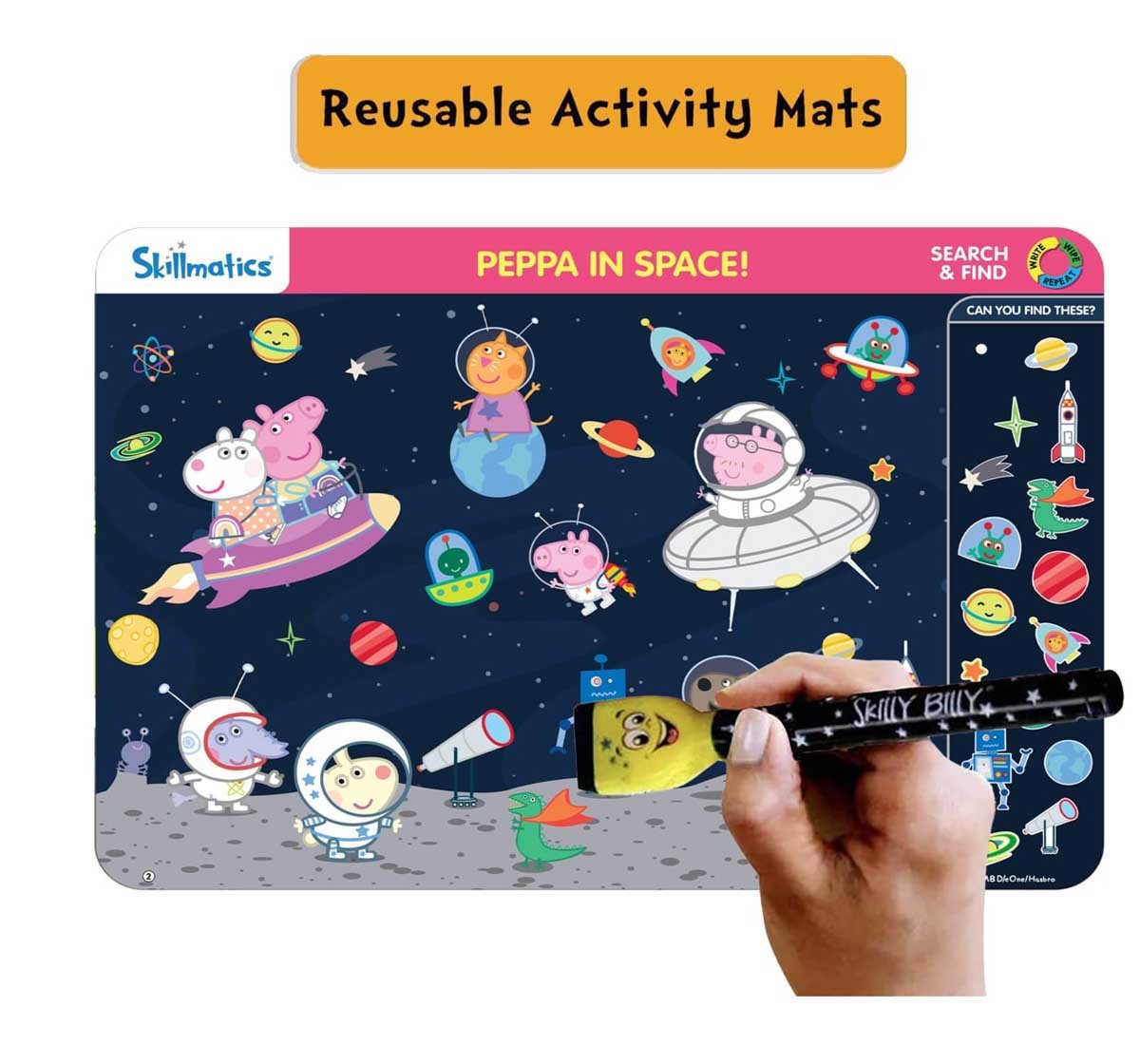 Skillmatics Peppa Search and Find Activity Game for Kids 3Y+, Multicolour