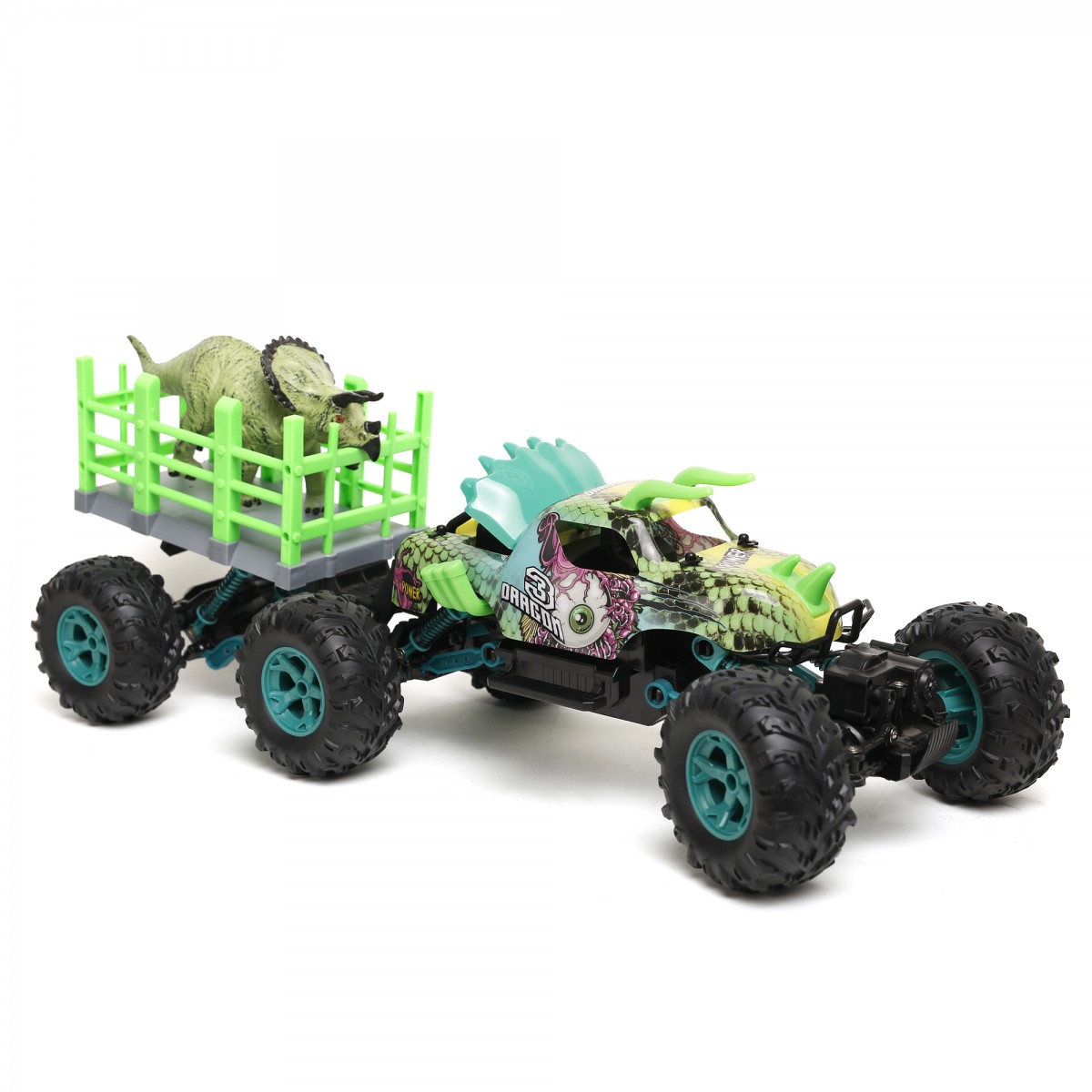 Ralleyz 2.4G 1:14 Dinosaur Truck Green 8Y+