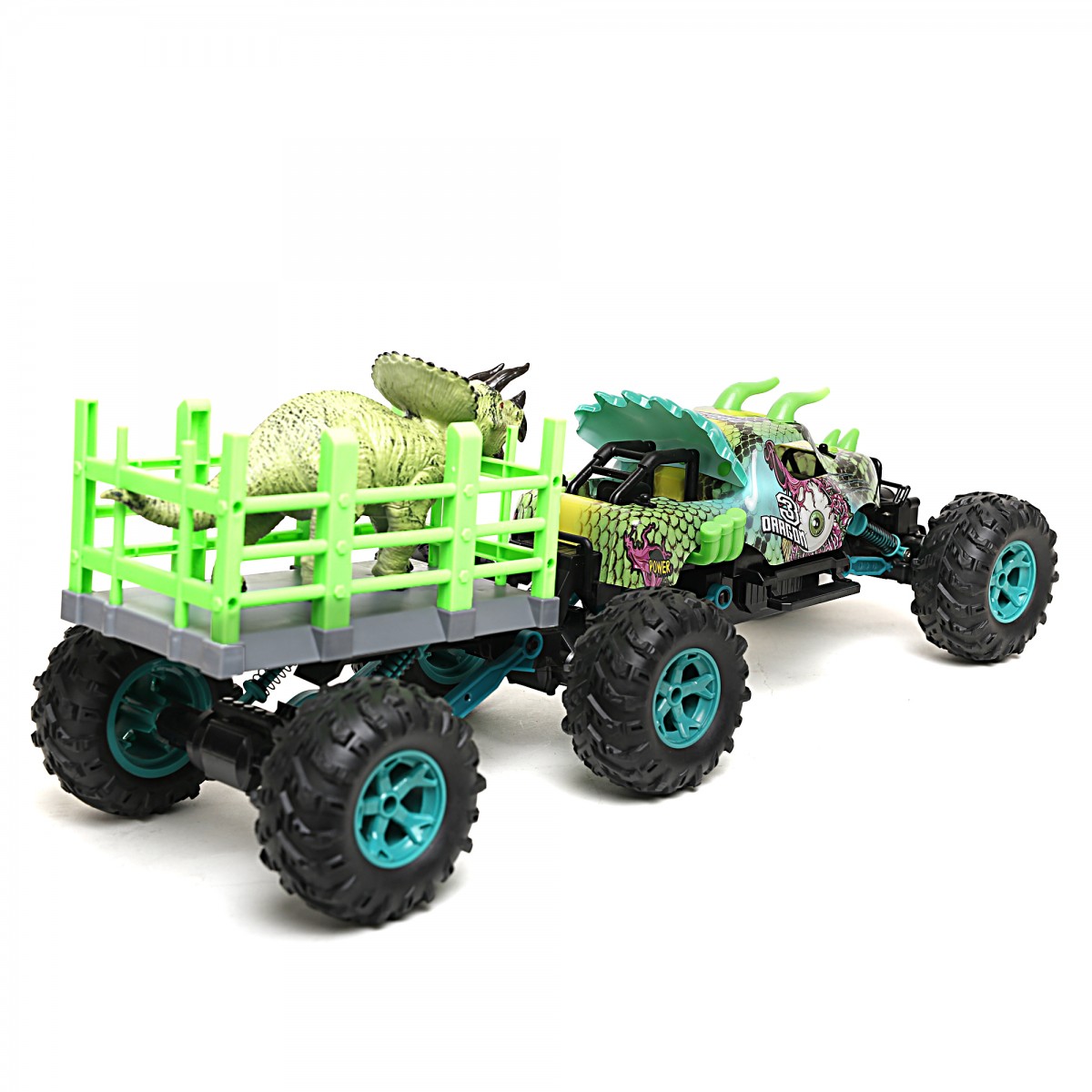 Ralleyz 2.4G 1:14 Dinosaur Truck Green 8Y+