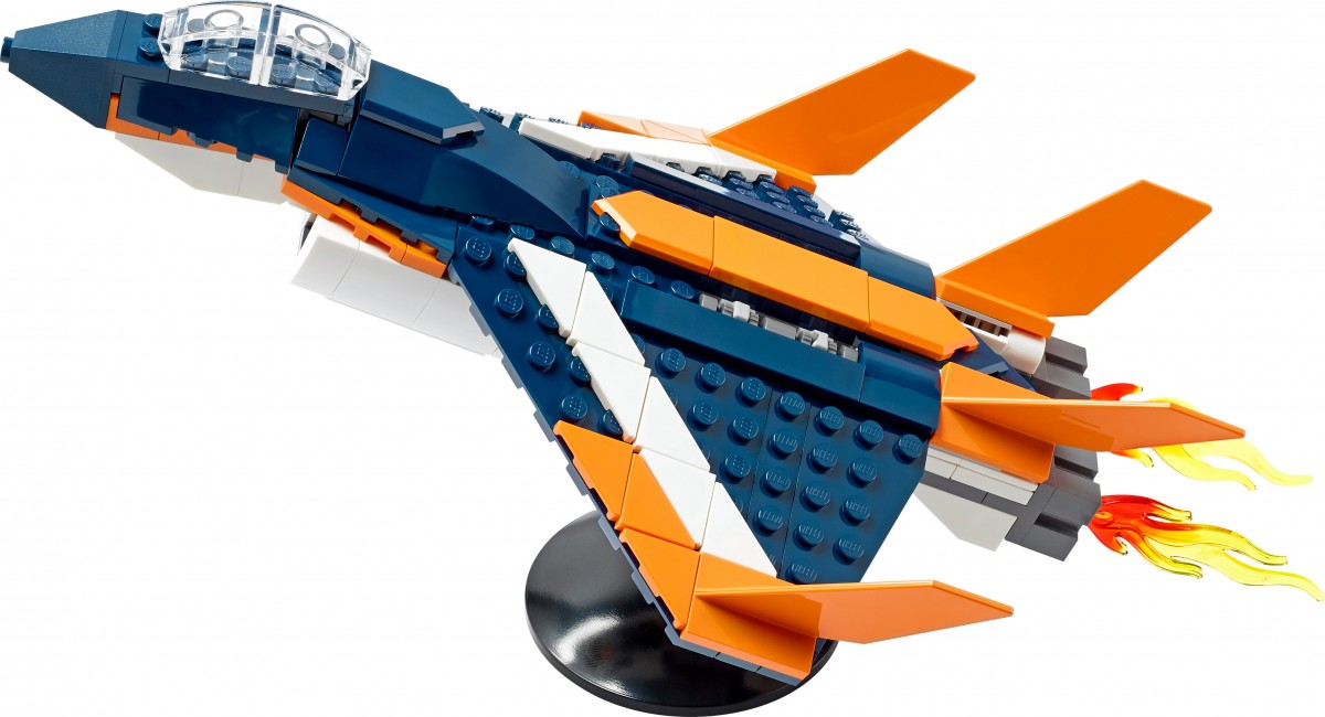 LEGO Creator 3in1 Supersonic-jet 31126 Building Kit (215 Pieces), 7Y+, Multicolour