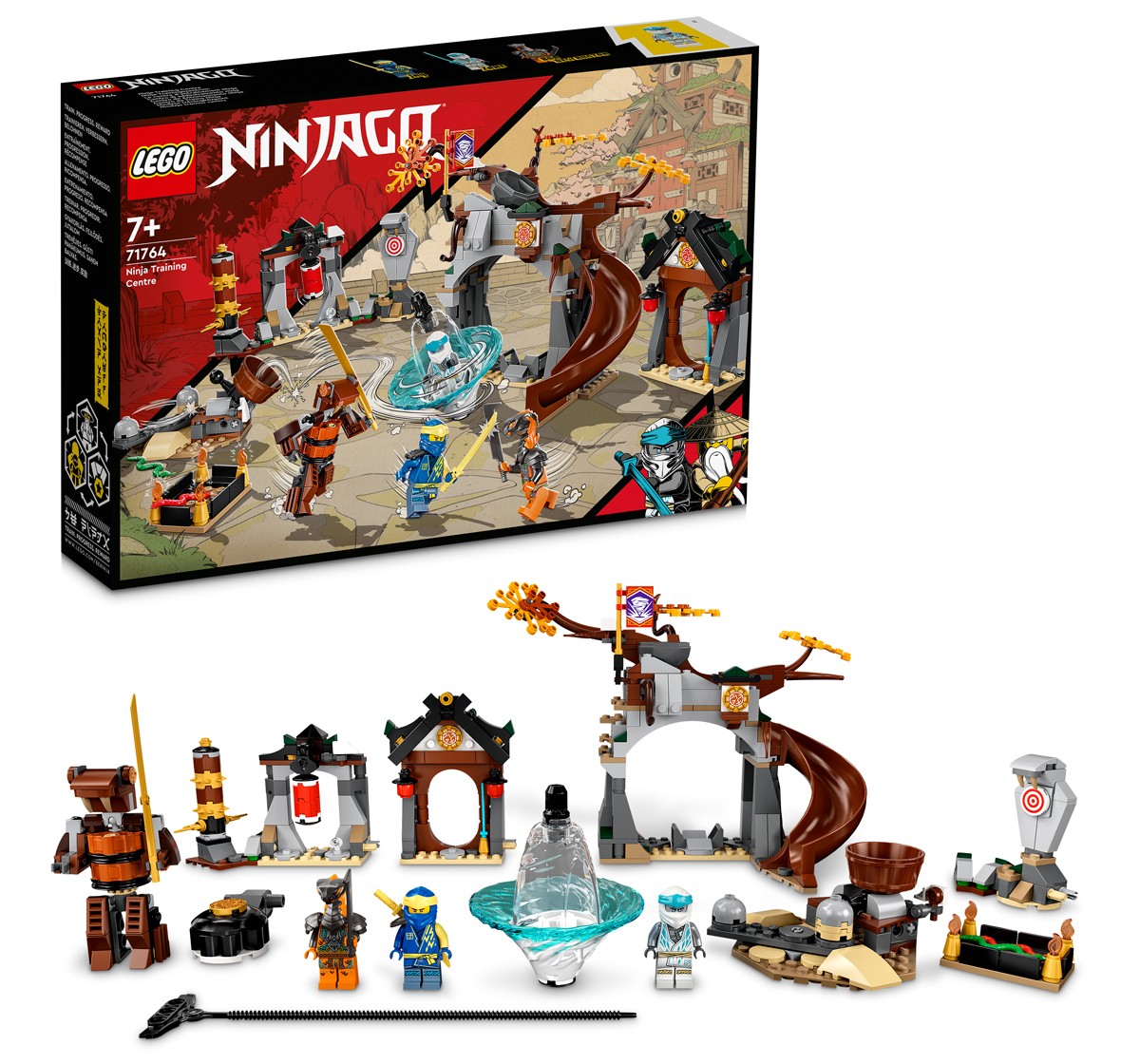 Lego NINJAGO Ninja Training Center Building Kit Featuring NINJAGO Zane and  Jay, a Snake Figure and a Spinning Toy Construction Toys for Kids Aged 7+