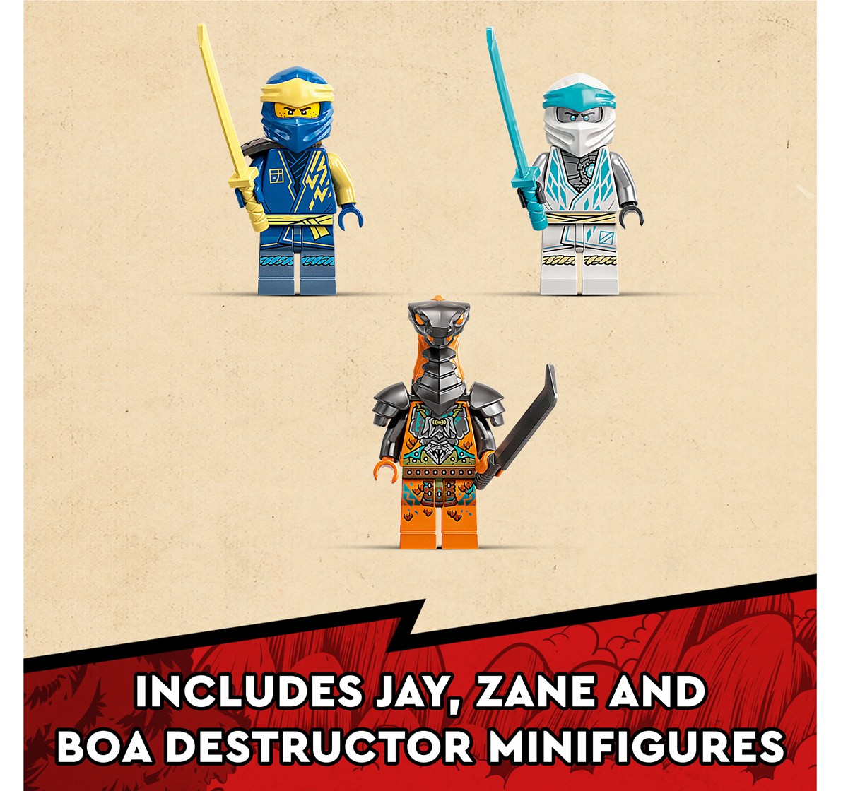 Lego NINJAGO Ninja Training Center Building Kit Featuring NINJAGO Zane and Jay, a Snake Figure and a Spinning Toy  Construction Toys for Kids Aged 7+ (524 Pieces)