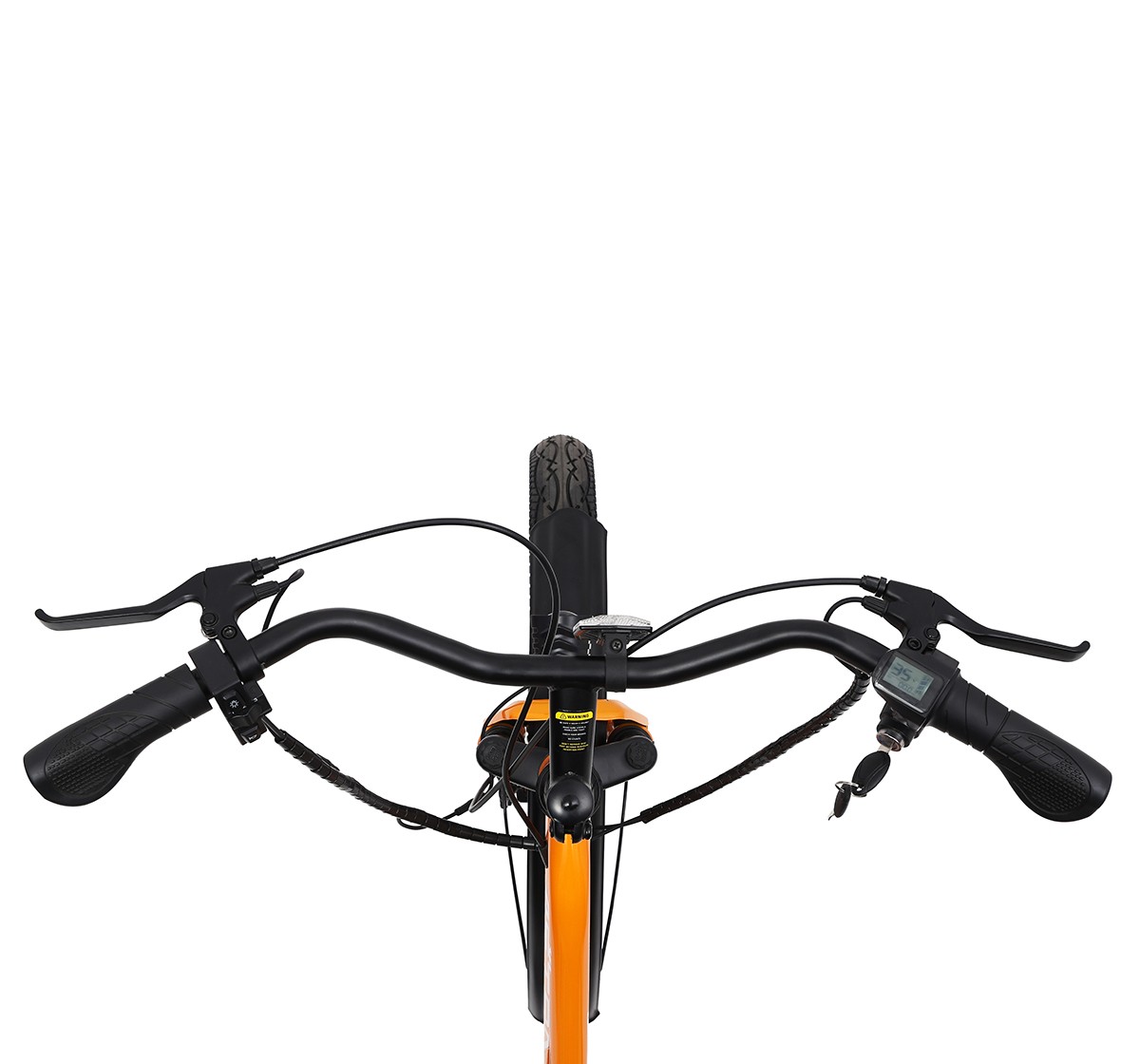 Astra 24" SS X1 Long Tail Cargo E-bike, High Tensile Steel TIG Welded frame, Internal Cable Routing, 12Y+, Orange