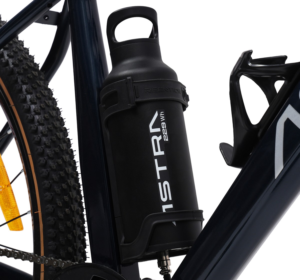 Astra 29" SS ION E-bike, JAK8 Mechanical Disc Brakes 160mm, OrbiSHOX 80mm travel Fork, High Tensile Steel TIG Welded frame, Internal Cable Routing,  12Y+, Blue