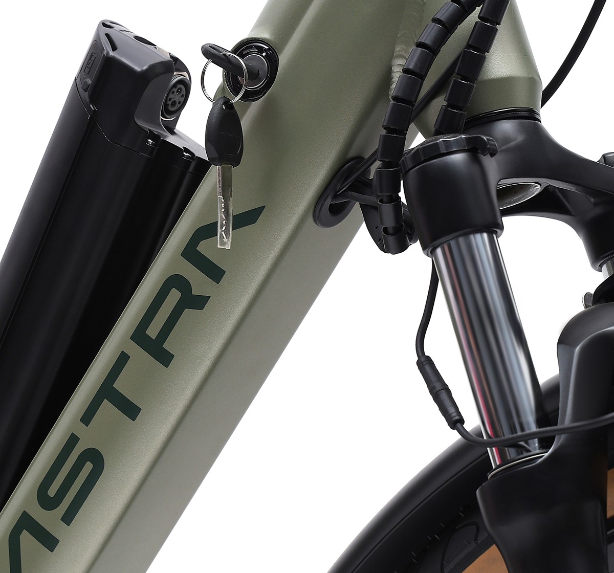 Astra 27.5" 7S Navigator E-bike, High Tensile Steel TIG Welded frame, Internal Cable Routing, 12Y+, Green