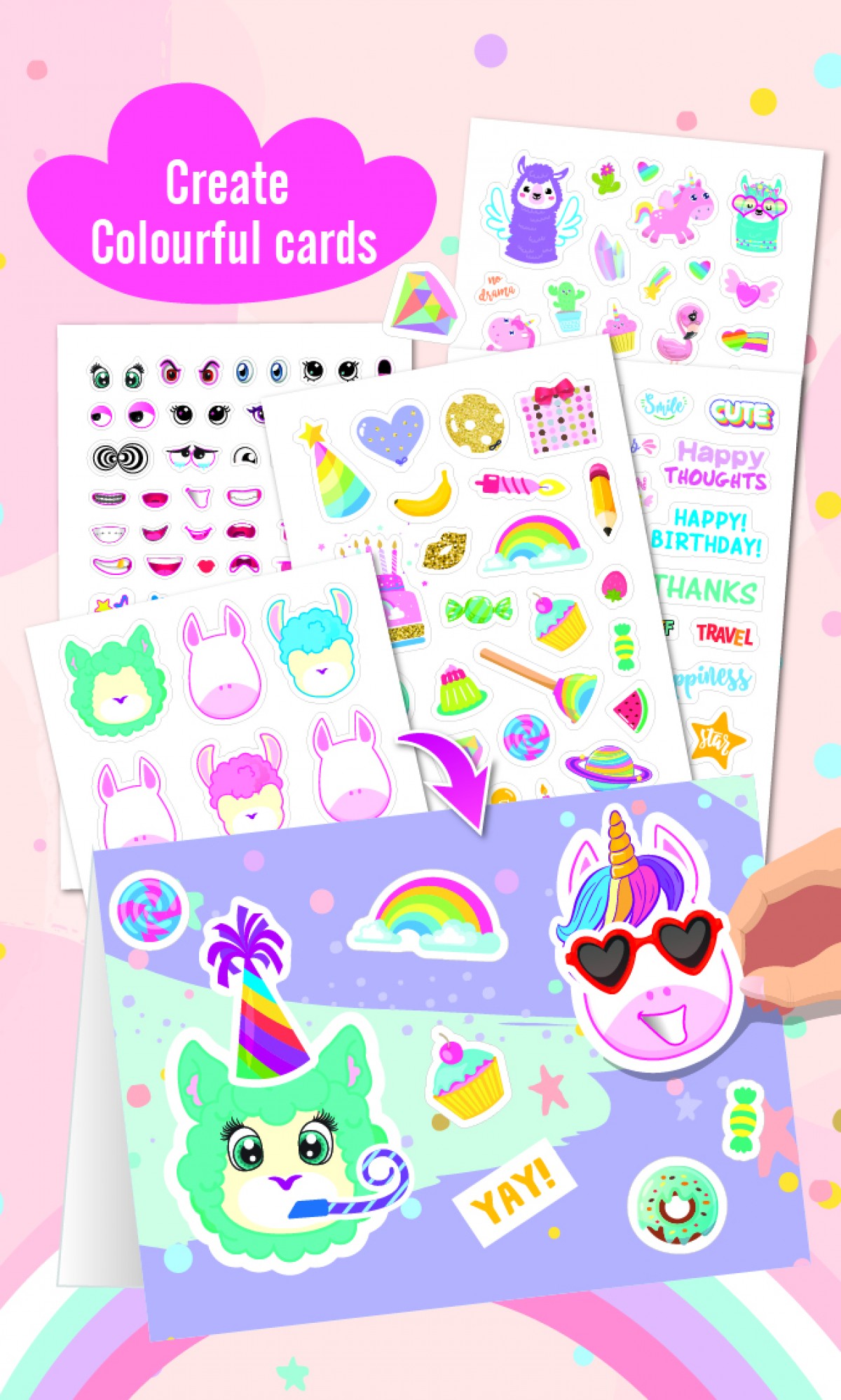 Youreka Rainbow Sticker Pad Multicolour 3 to 5 Years